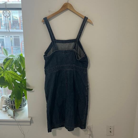 Universal Thread Blue Denim Mini Dress Size 14 - Picture 4 of 7
